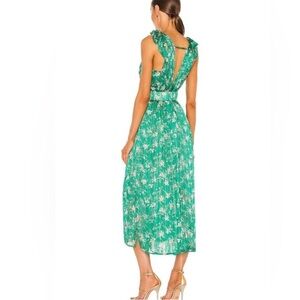Sabina Musayev Green Floral Maxi Dress